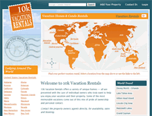 Tablet Screenshot of 10kvacationrentals.com